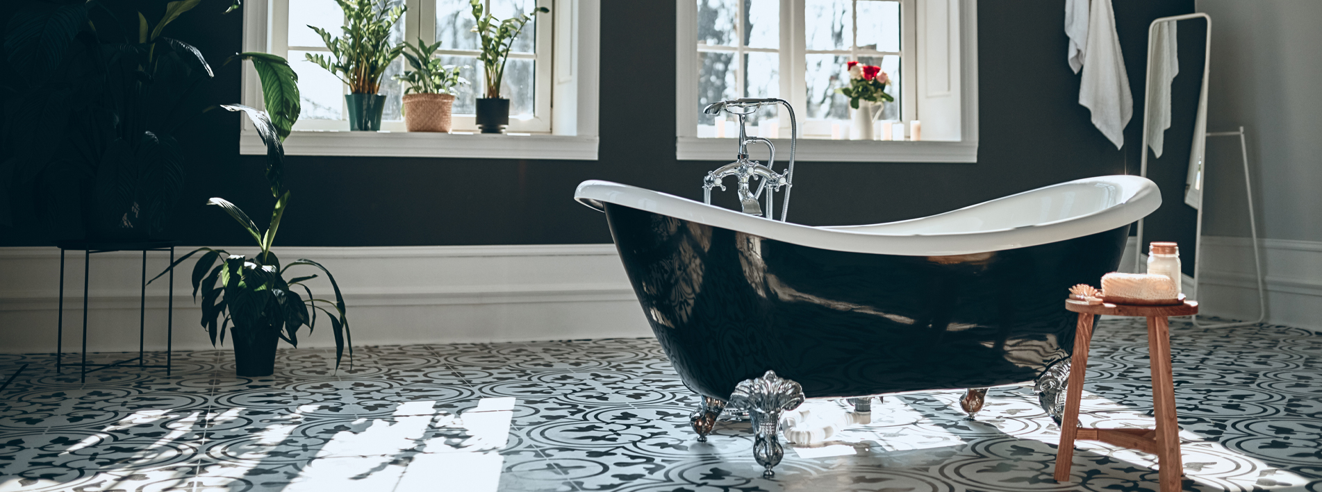 photo salle bain vintage