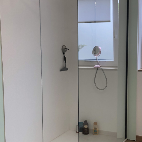 Renovation salle bain panneaux muraux Aquabella par installateur Dorkel a Metz 57