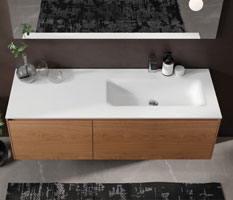 mobilier meuble salle bain boheme chic Novellini