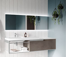 mobilier meuble salle bain contemporain design Novellini