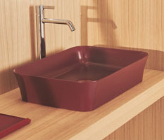 Vasque salle bain vitaminée couleur vitamine rouge ideal standard