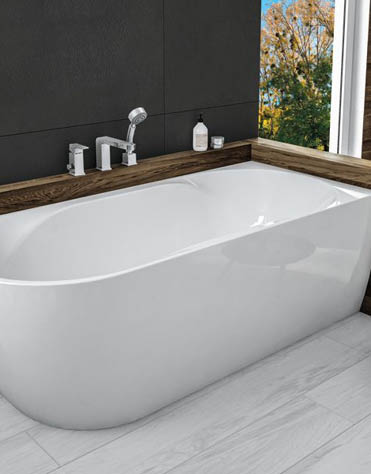 Baignoire monobloc asymétrique