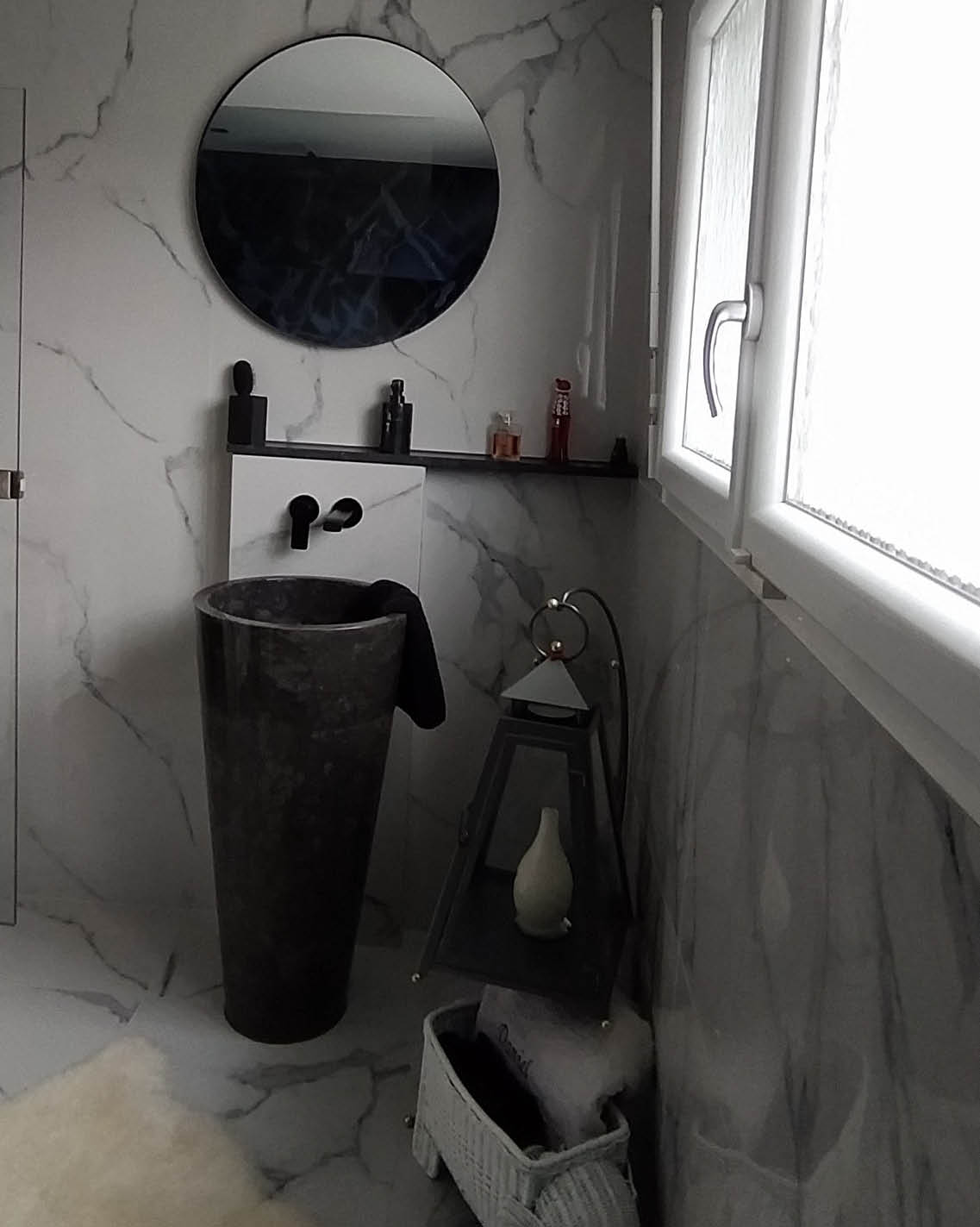 Projet rénovation salle de bain douche Après