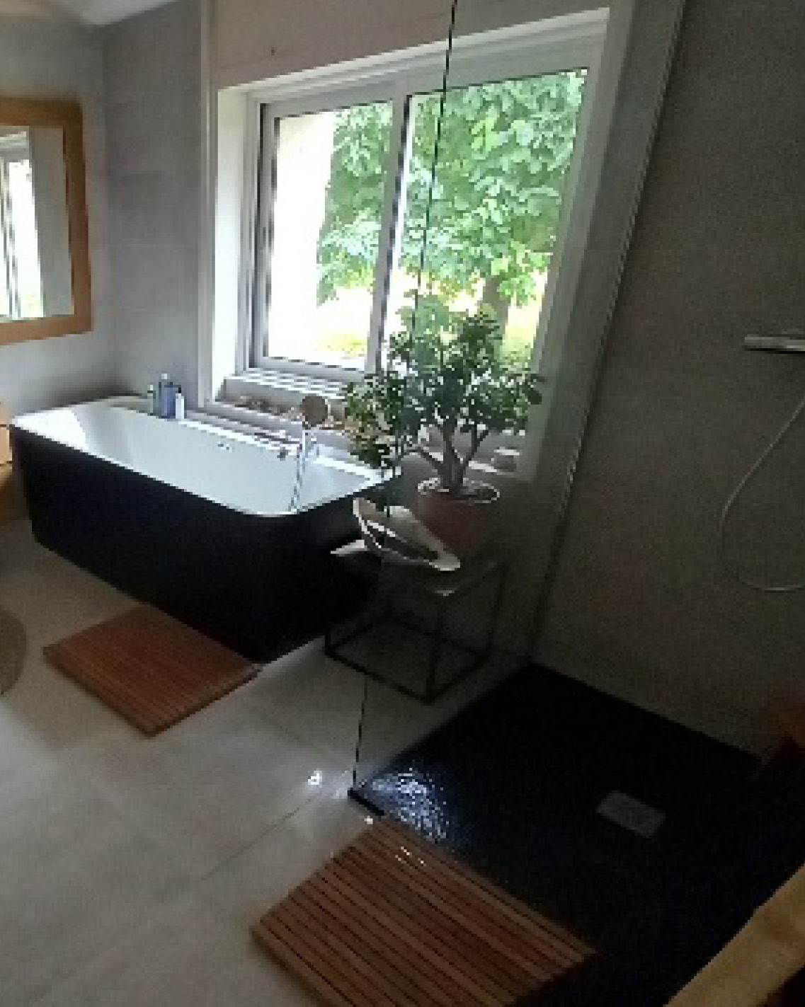 Projet rénovation salle de bain douche Après 2
