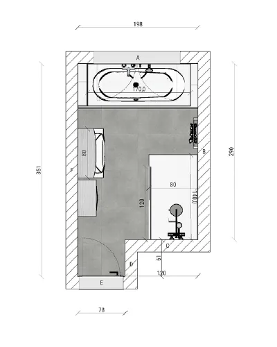 projet rénovation salle bain nature zen Gutzwiller Hegenheim 68 plan 3d