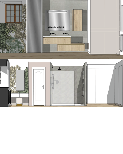 Rénovation complète d'une salle de bains par Myotte de Servin (25), photo après 3D Rénovation complète d'une salle de bains par Myotte dans le Doubs (25), image 3D