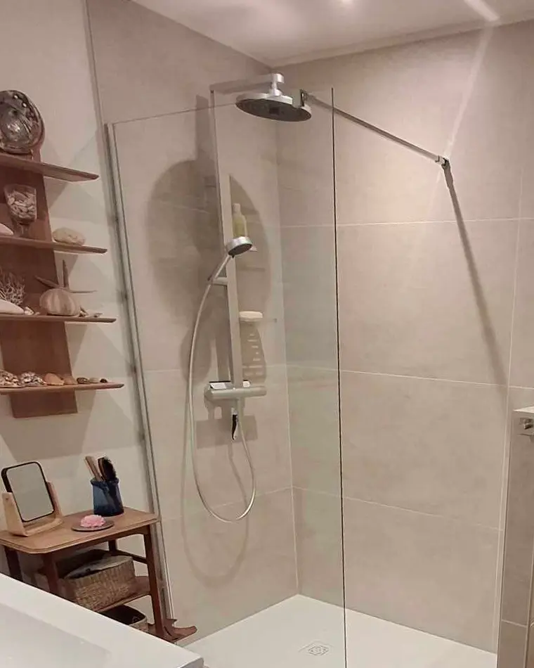 projet-renovation-salle-bains-douche-DUPRE-APRES renovation salle bain miroir LED