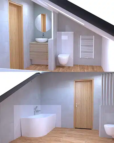 Rénovation complète d'une salle de bains par Myotte dans le Doubs (25), image 3D