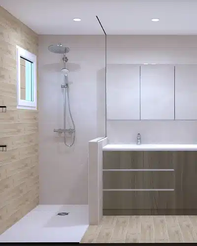projet-renovation-salle-bains-douche-MYOTTE-APRES-3D Rénovation complète d'une salle de bains par Myotte dans le Doubs (25), image 3D