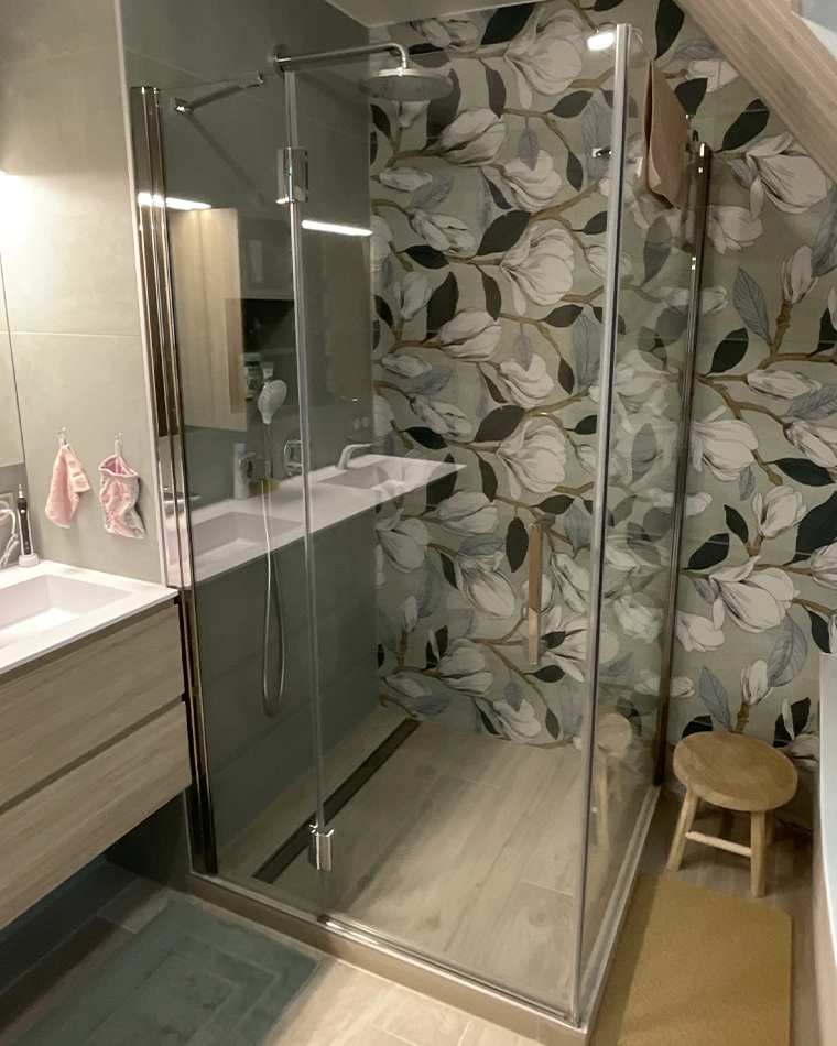 projet-renovation-salle-bains-douche-GUTZWILLER-APRES Rénovation complète d'une salle de bain dans un style Nature Zen dans le Haut-Rhin (68) photo après