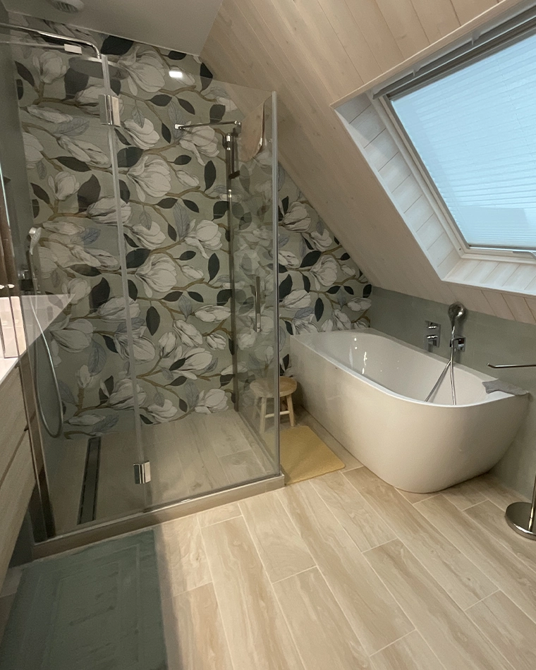 projet-renovation-salle-bains-douche-GUTZWILLER-APRES Rénovation complète d'une salle de bain dans un style Nature Zen dans le Haut-Rhin (68) photo après