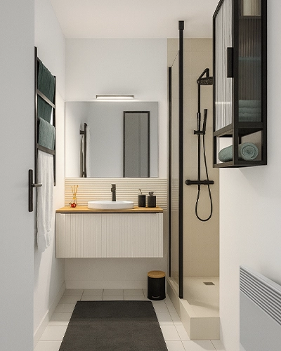 projet-renovation-salle-bains-douche-hubert-3D Projet rénovation salle de bain douche Plan 3D