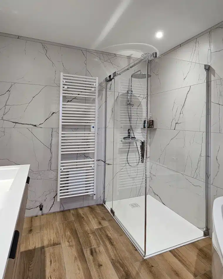 projet-renovation-salle-bains-douche-Leveque-APRES renovation salle bain mobilier miroir meuble rangement