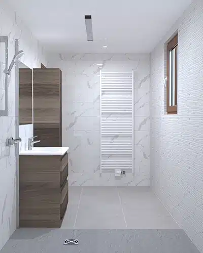 Rénovation complète d'une salle de bains par Myotte dans le Doubs (25), image 3D