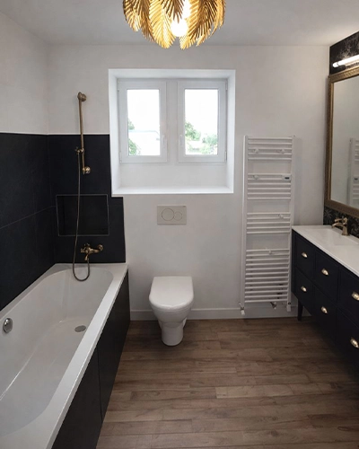 Projet rénovation salle de bain douche 3D