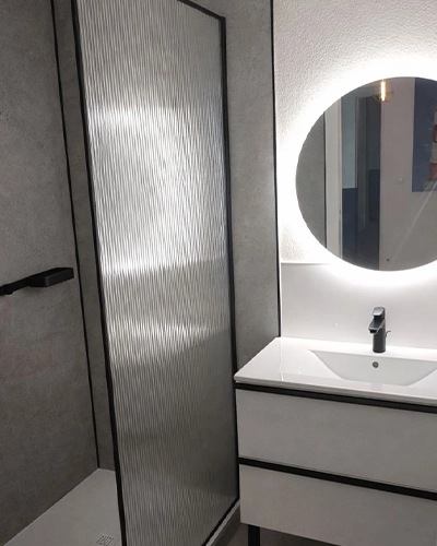 Projet rénovation salle de bain douche 3D