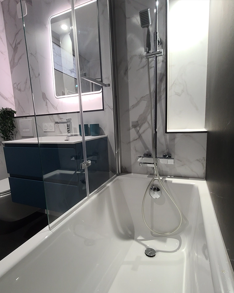 renovation salle bain receveur colonne douche