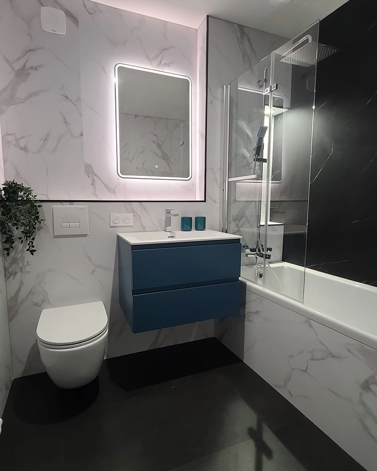 renovation salle bain receveur colonne douche