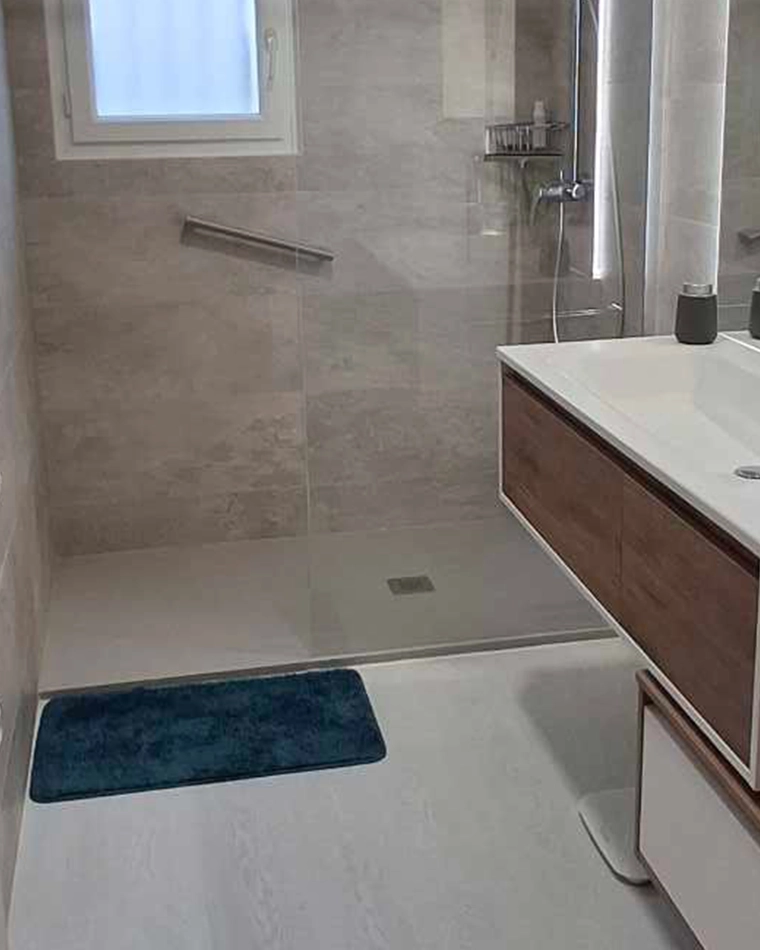 renovation salle bain receveur colonne douche