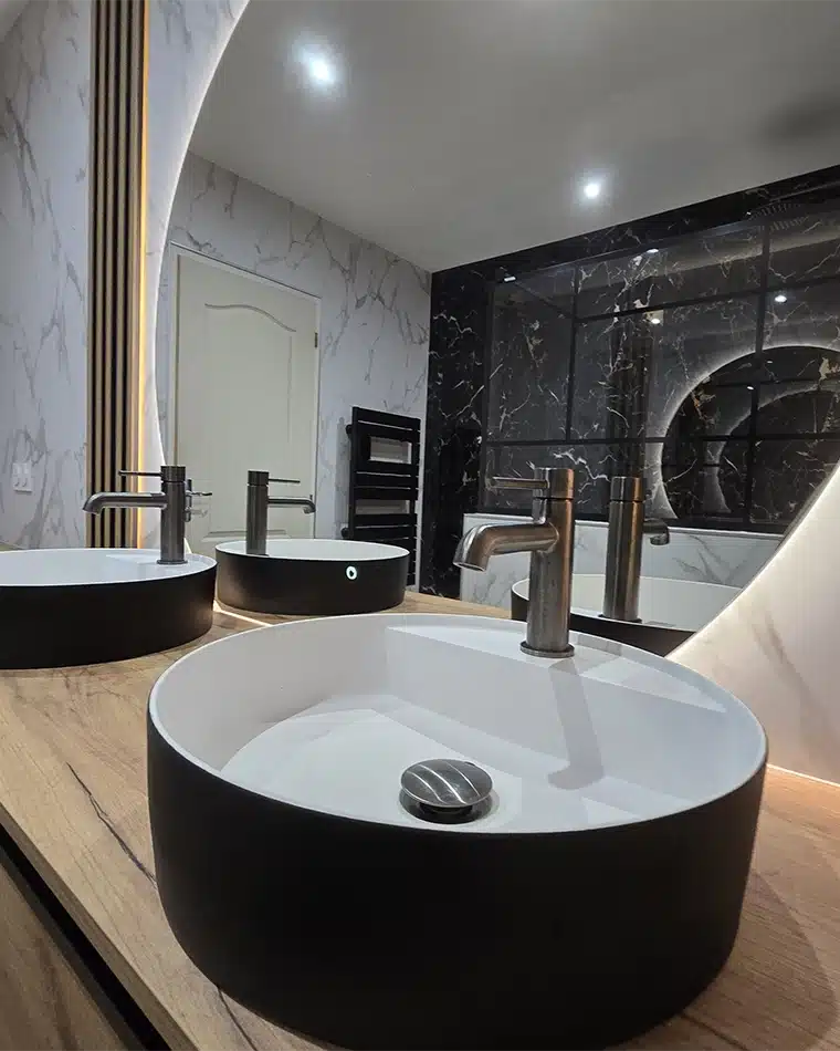 renovation salle bain receveur colonne douche