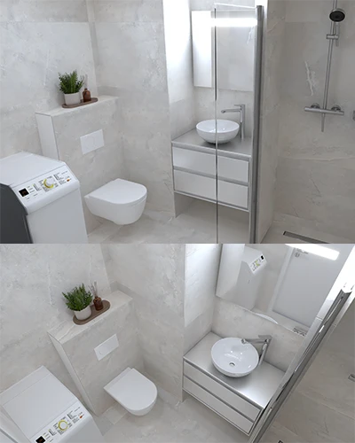 rénovation salle de bain, par Dalmasso sur Antibes (06), image 3D