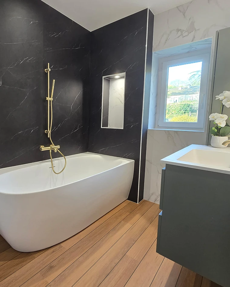 renovation salle bain receveur colonne douche